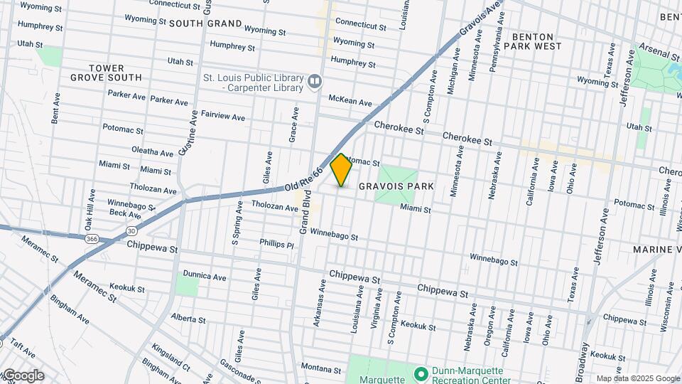 3457 Miami St Map and Location Details