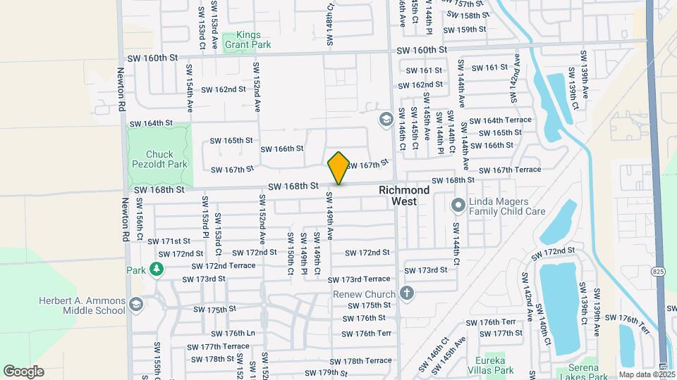 14872 SW 168th St Map and Location Details