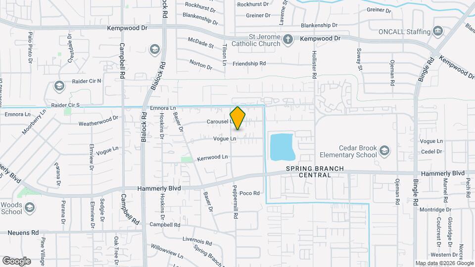 9130 Vogue Ln Map and Location Details