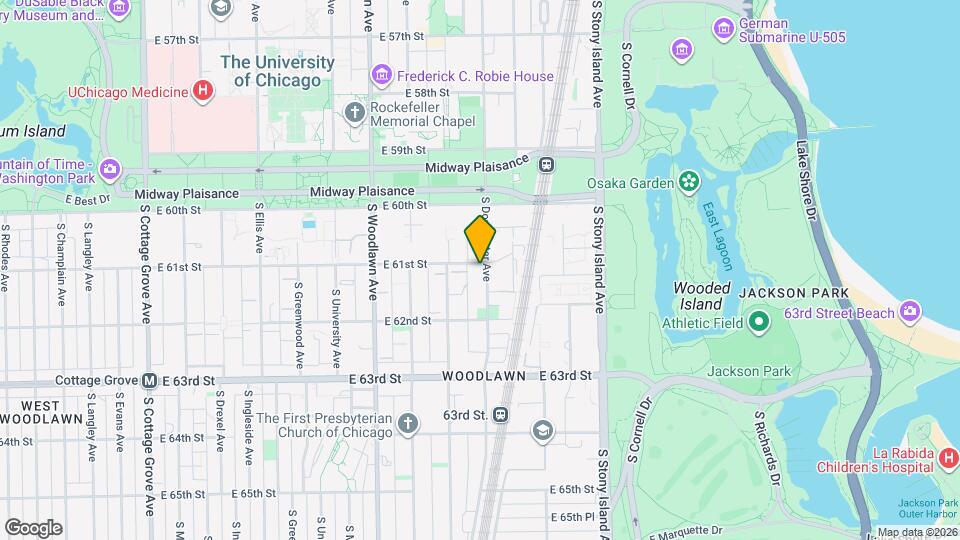 6108 S Dorchester, 2W Map and Location Details