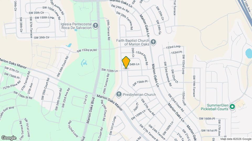 2709 SW 155th Ln Map and Location Details