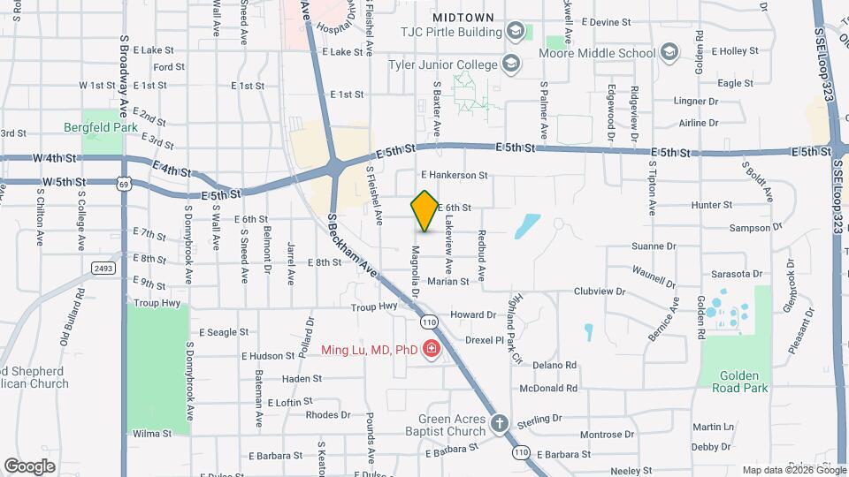 1225 San Antonio St Map and Location Details