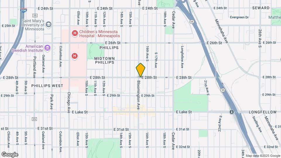 2801 Bloomington Ave Map and Location Details