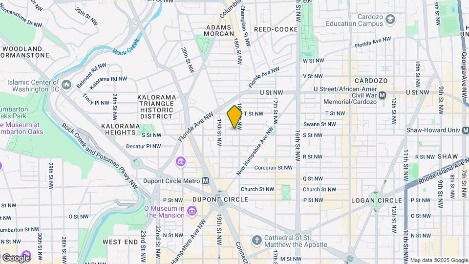 1811 S St NW Mapa y Detalles de la Ubicación