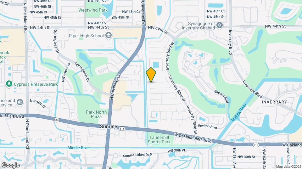 7480 NW 37th Ct Map and Location Details