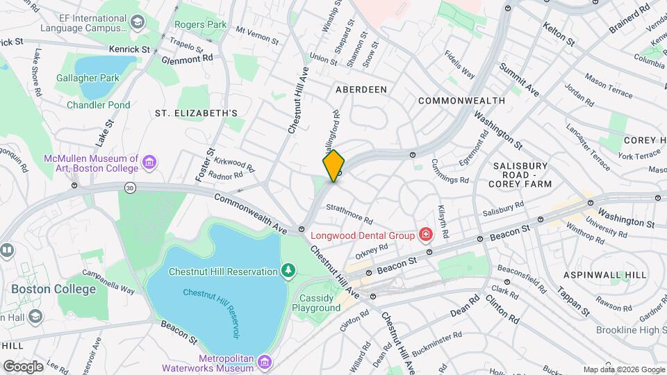 1802 Commonwealth Ave Map and Location Details