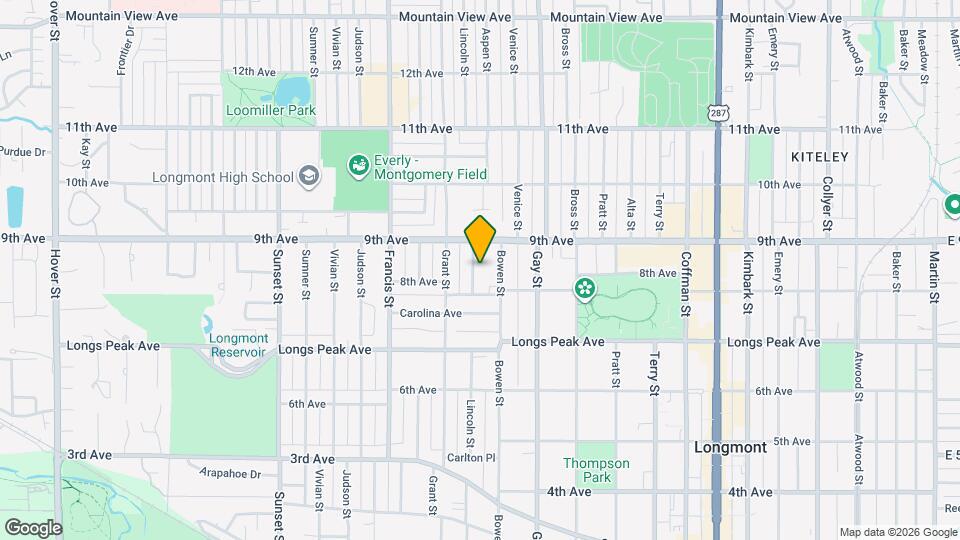 822 Lincoln Street Mapa y Detalles de la Ubicación