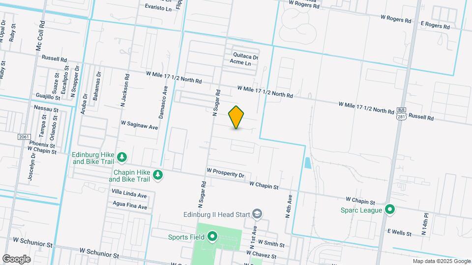 1802 N Sugar Rd Map and Location Details