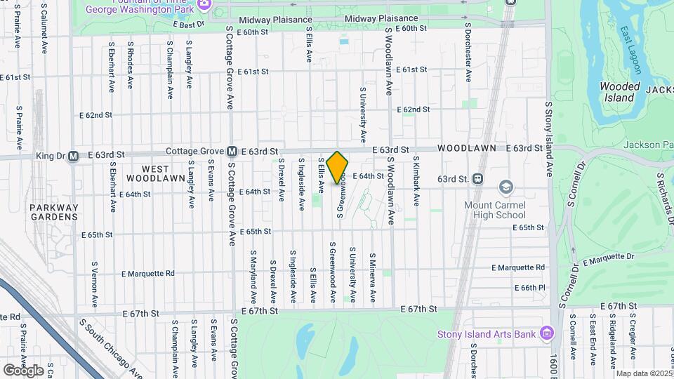 6362 S Greenwood Ave Map and Location Details