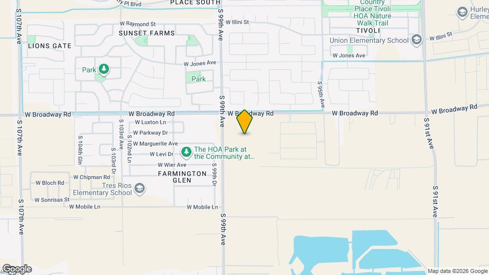 9813 W Parkway Dr Mapa y Detalles de la Ubicación