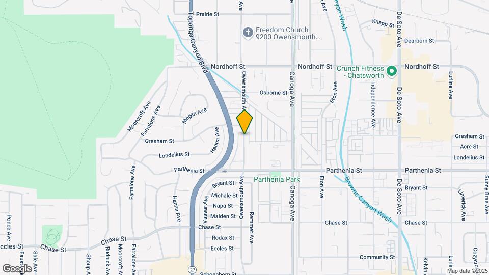 8820 Owensmouth Ave Map and Location Details