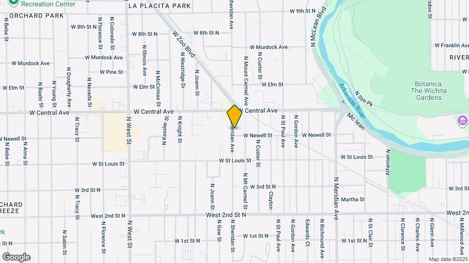 608 N Sheridan St Map and Location Details