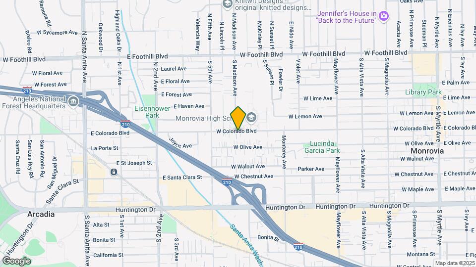 868 W Colorado Blvd Map and Location Details