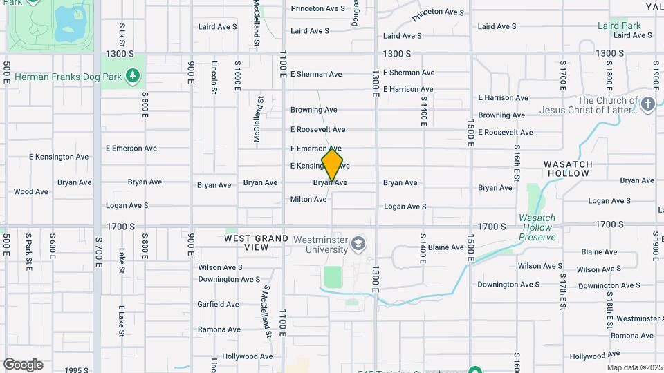 1202 Bryan Ave Map and Location Details