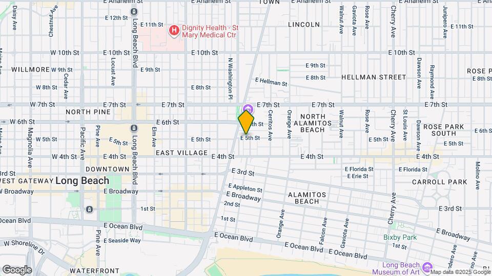 935 E 5th St Map and Location Details