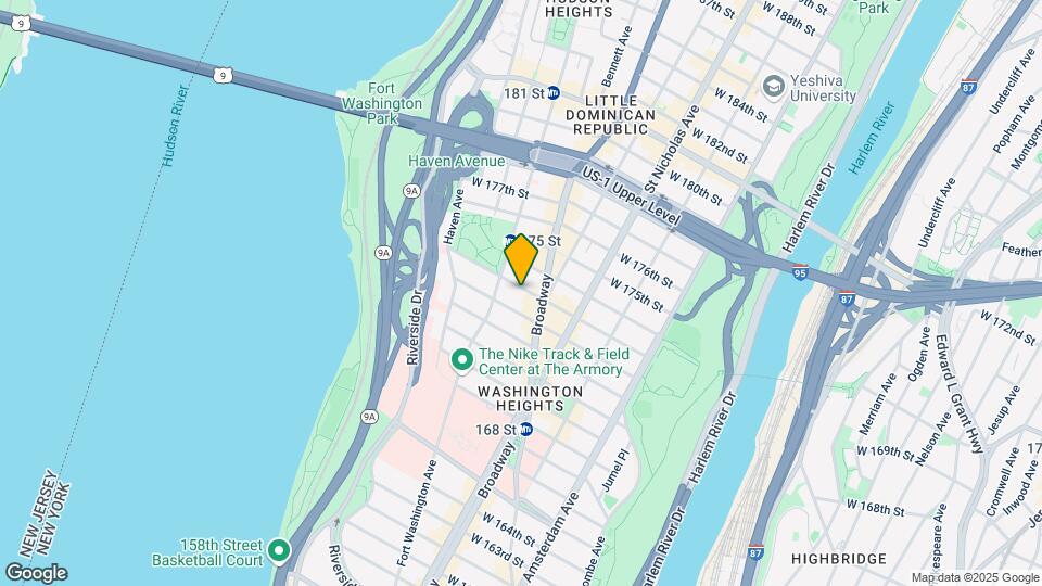 644 West 173rd Street Map and Location Details