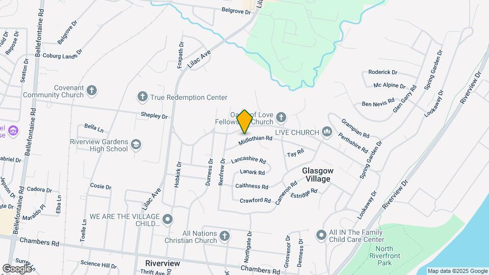 421 Midlothian Rd Map and Location Details