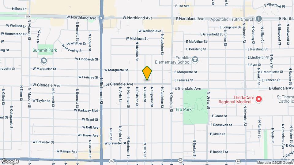 316 W Glendale Ave Map and Location Details