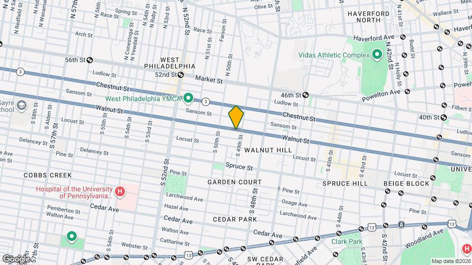 4910 Walnut St Map and Location Details