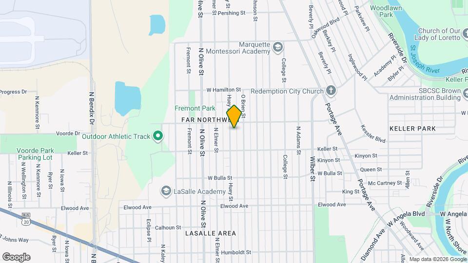 1742 Huey St Map and Location Details