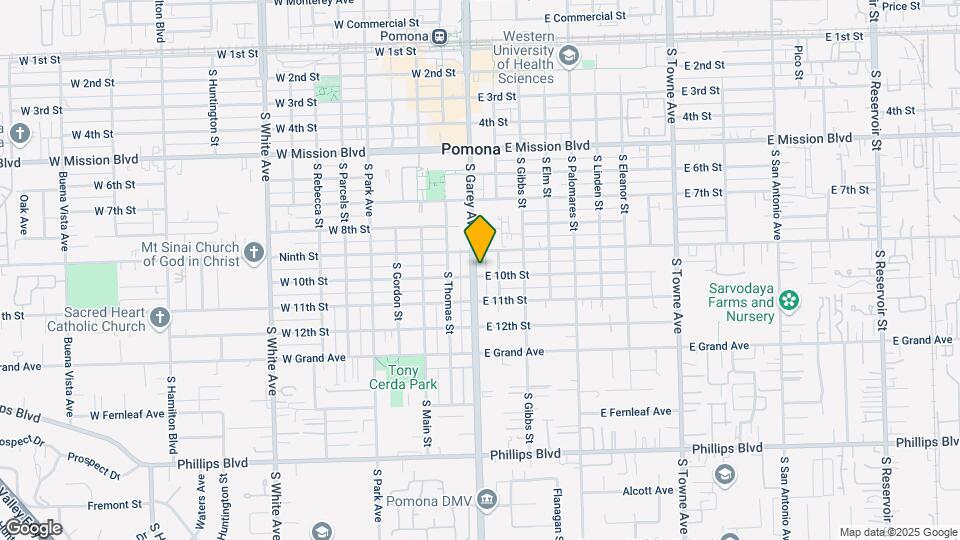 988 S Garey Ave Map and Location Details