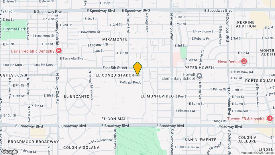 3624 E Calle Alarcon Map and Location Details