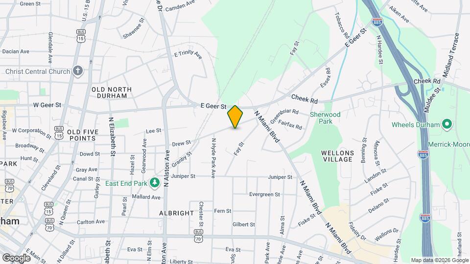 1136 Drew St Map and Location Details