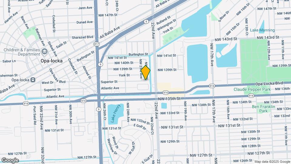 2261 NW 136th Terrace Map and Location Details