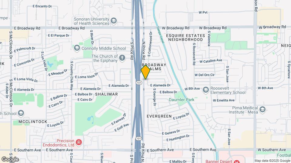 2634 S Cottonwood Dr Map and Location Details