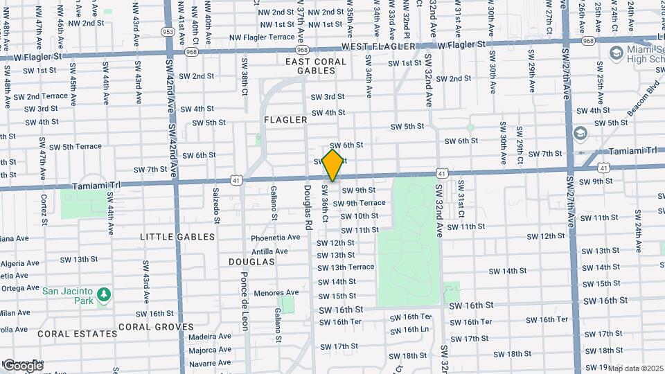 3622 SW 8th St Map and Location Details