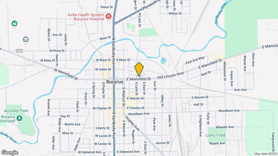 314 E Mansfield St Map and Location Details