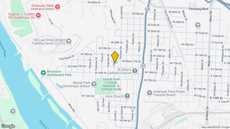 1704 Frank St Map and Location Details