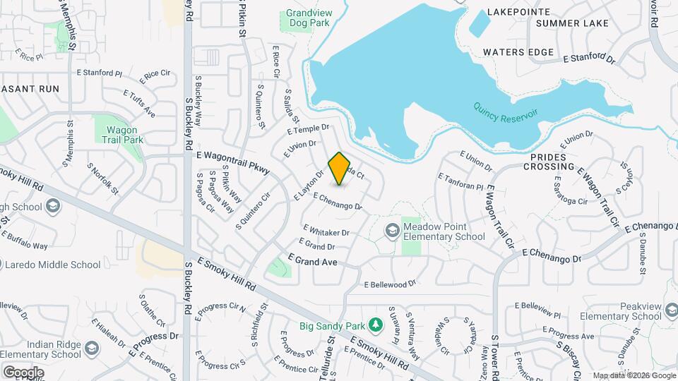 17465 E Plateau Dr Map and Location Details