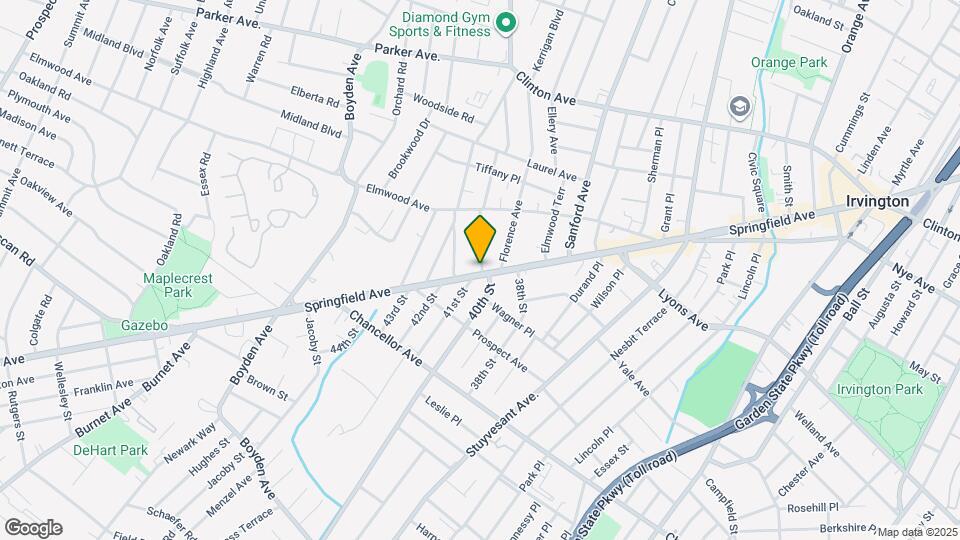 1360 Springfield Ave Map and Location Details