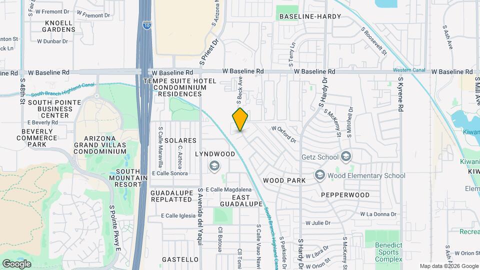 1222 W Auburn Dr Map and Location Details