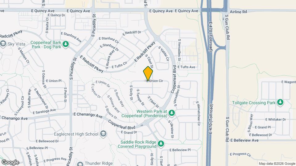 22472 E Union Cir Map and Location Details