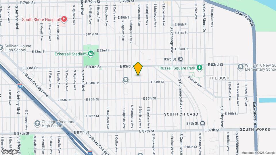 8340 S Manistee Ave, Unit 1 Map and Location Details