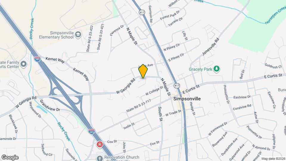 107 Sylvan Oak Way Mapa y Detalles de la Ubicación