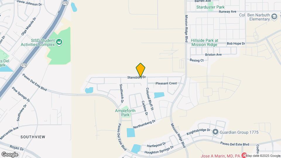 12352 Stansbury Dr Mapa y Detalles de la Ubicación