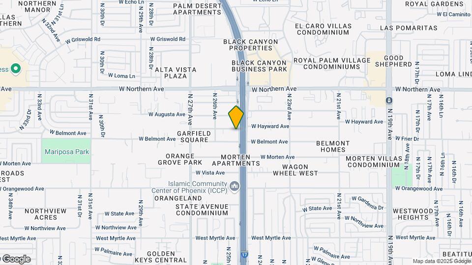2507 W Hayward Ave Mapa y Detalles de la Ubicación