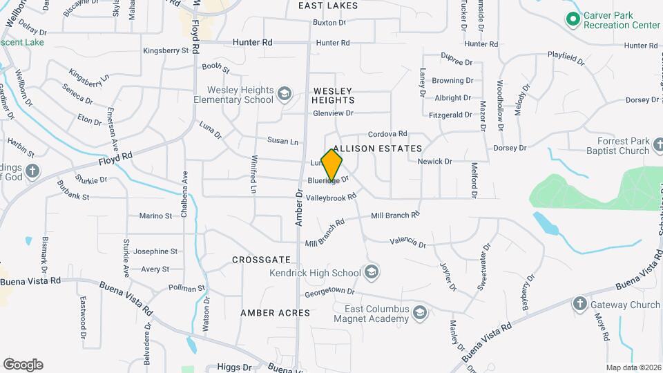 5844 Blueridge Dr Map and Location Details