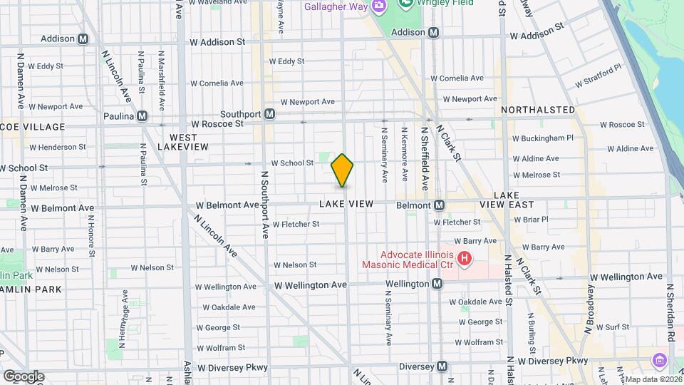 3214 N Racine Ave, Unit J04P Mapa y Detalles de la Ubicación