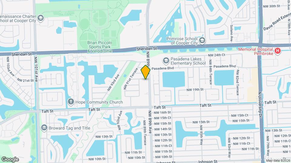 8936 NW 21st St Map and Location Details