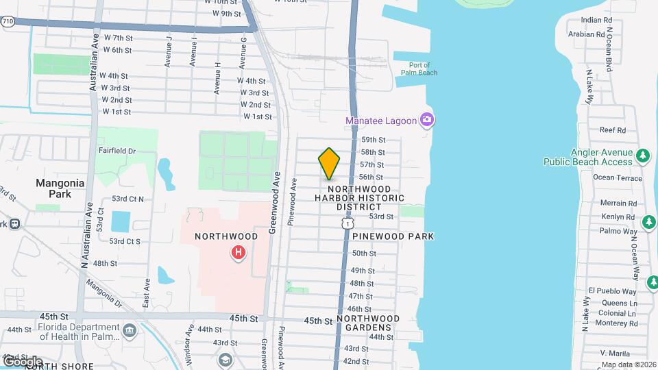 633 55th St Map and Location Details