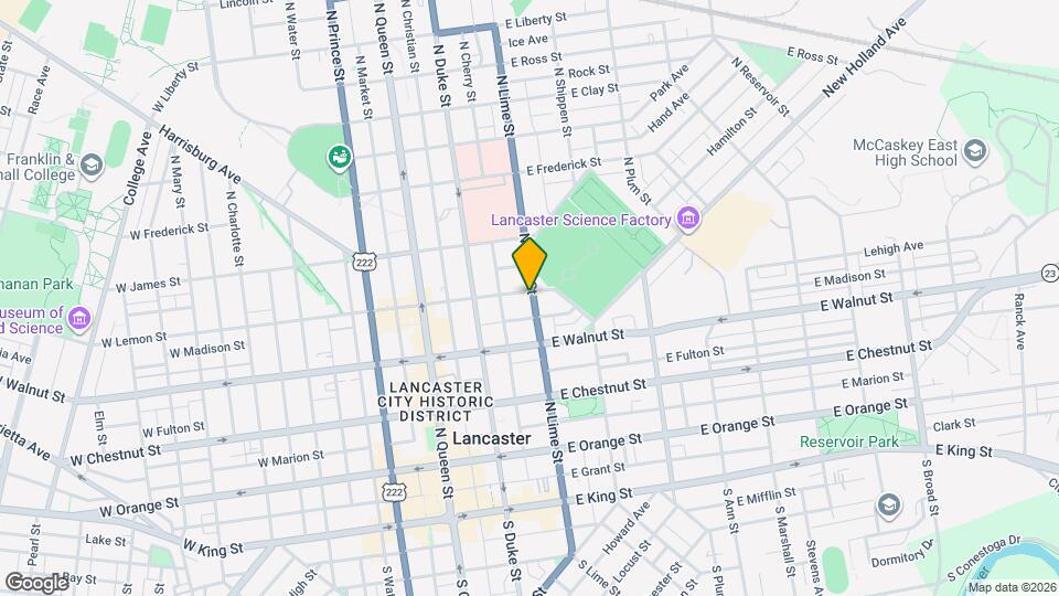 344 N Lime St Map and Location Details