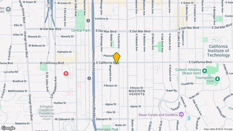 California Euclid Apartments Mapa y Detalles de la Ubicación