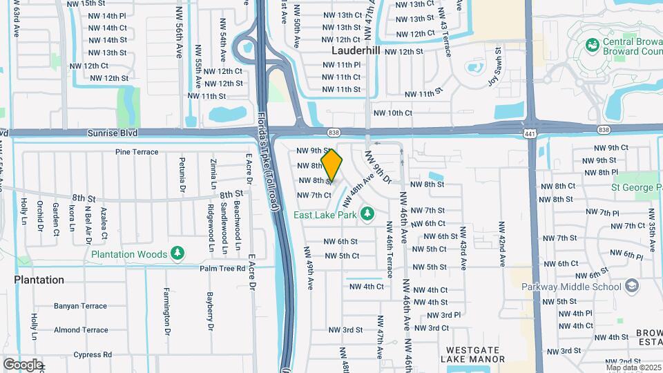 4818 NW 8th St Map and Location Details