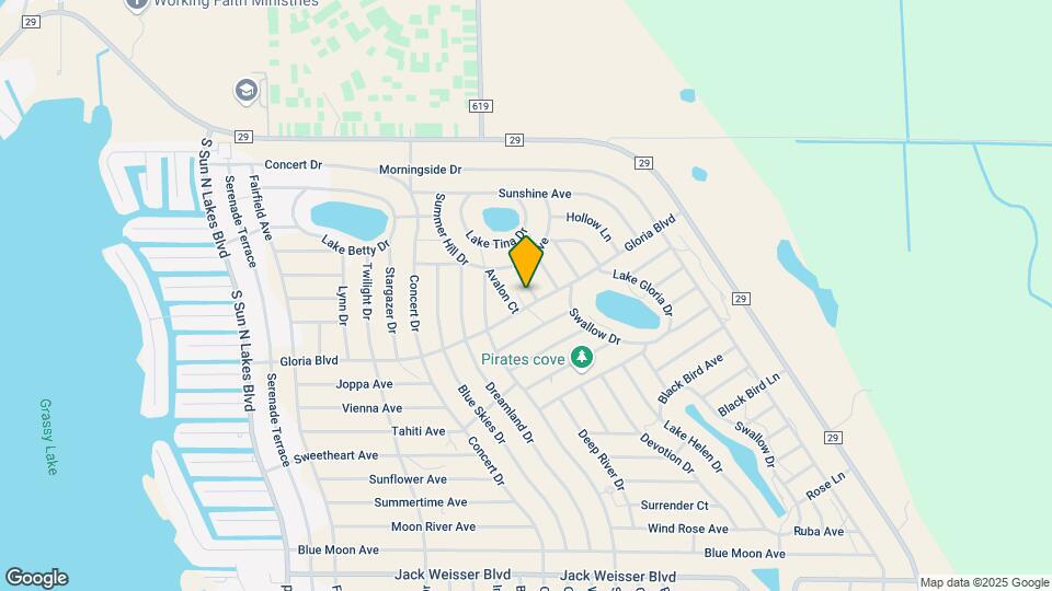 602 Avalon Ln Map and Location Details