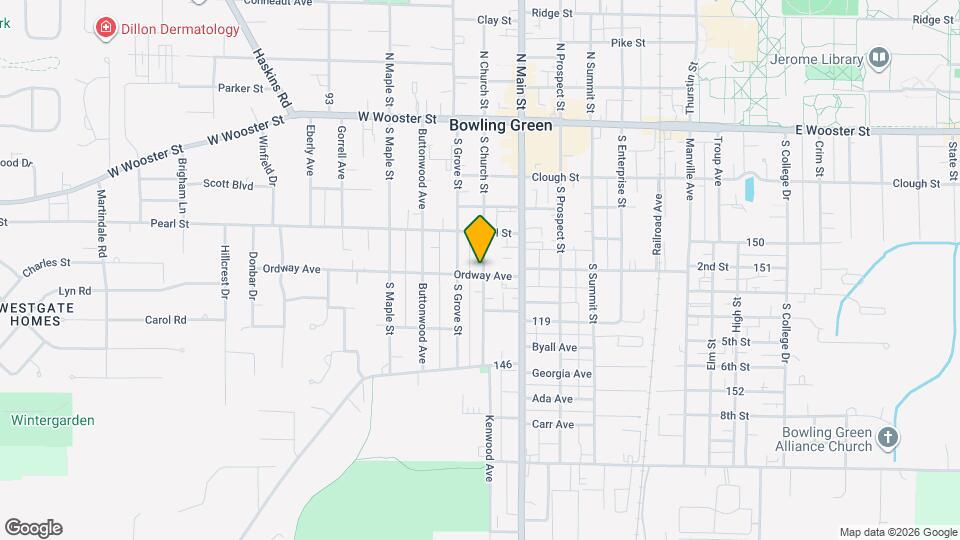 342 S Church St Map and Location Details