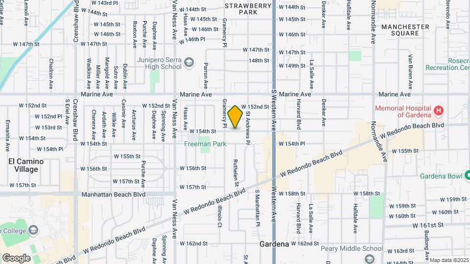 1934 W 154th St Map and Location Details